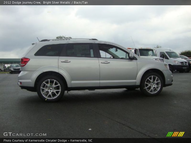 Bright Silver Metallic / Black/Tan 2012 Dodge Journey Crew