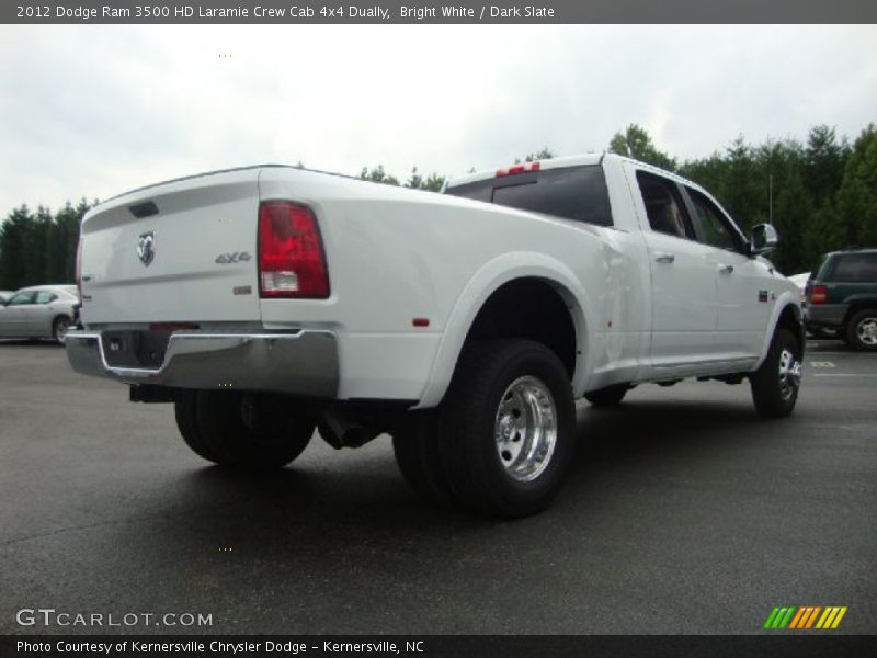 Bright White / Dark Slate 2012 Dodge Ram 3500 HD Laramie Crew Cab 4x4 Dually
