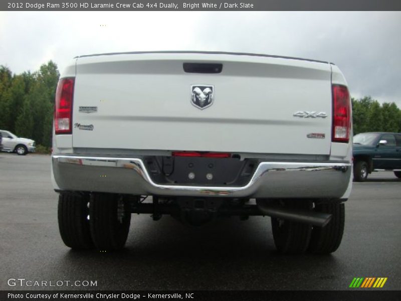 Bright White / Dark Slate 2012 Dodge Ram 3500 HD Laramie Crew Cab 4x4 Dually