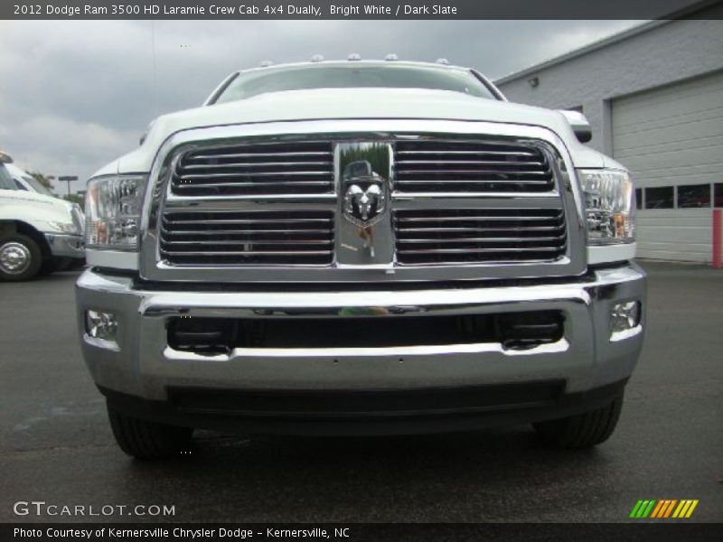 Bright White / Dark Slate 2012 Dodge Ram 3500 HD Laramie Crew Cab 4x4 Dually