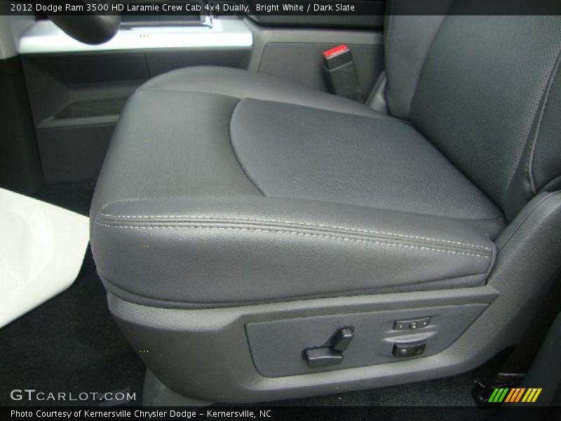 Bright White / Dark Slate 2012 Dodge Ram 3500 HD Laramie Crew Cab 4x4 Dually