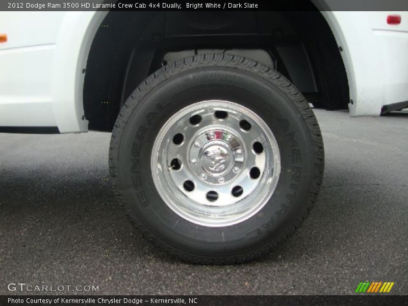 Bright White / Dark Slate 2012 Dodge Ram 3500 HD Laramie Crew Cab 4x4 Dually