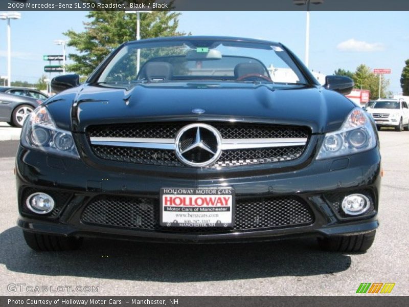 Black / Black 2009 Mercedes-Benz SL 550 Roadster