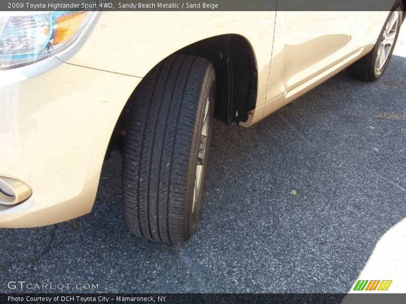 Sandy Beach Metallic / Sand Beige 2009 Toyota Highlander Sport 4WD