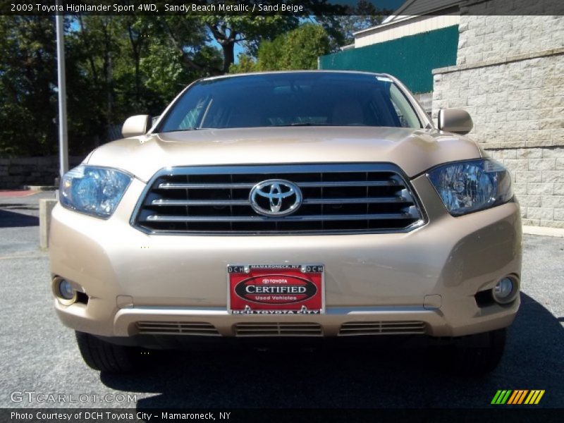 Sandy Beach Metallic / Sand Beige 2009 Toyota Highlander Sport 4WD