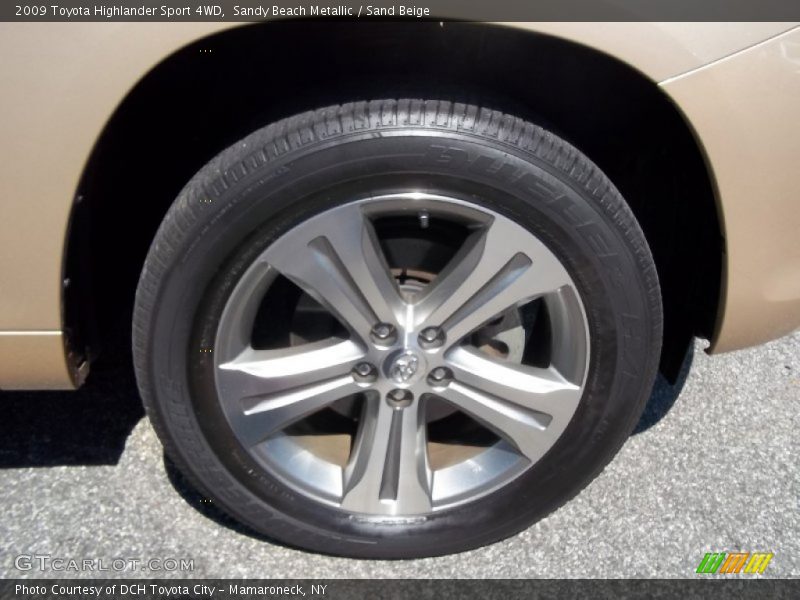 Sandy Beach Metallic / Sand Beige 2009 Toyota Highlander Sport 4WD