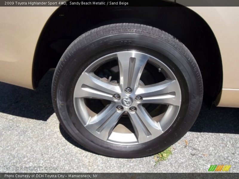 Sandy Beach Metallic / Sand Beige 2009 Toyota Highlander Sport 4WD