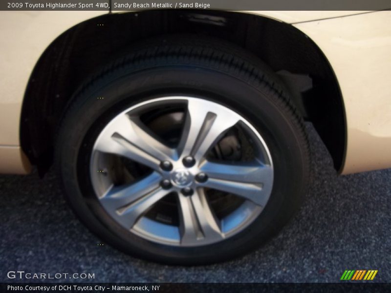 Sandy Beach Metallic / Sand Beige 2009 Toyota Highlander Sport 4WD