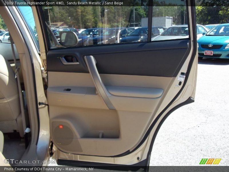 Sandy Beach Metallic / Sand Beige 2009 Toyota Highlander Sport 4WD