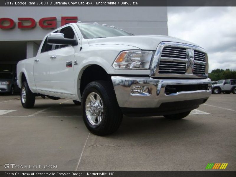 Bright White / Dark Slate 2012 Dodge Ram 2500 HD Laramie Crew Cab 4x4