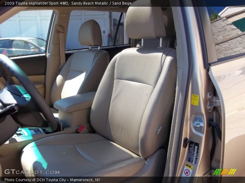 Sandy Beach Metallic / Sand Beige 2009 Toyota Highlander Sport 4WD