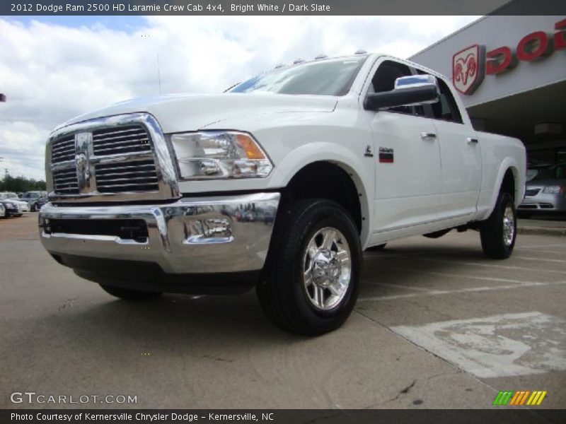 Bright White / Dark Slate 2012 Dodge Ram 2500 HD Laramie Crew Cab 4x4