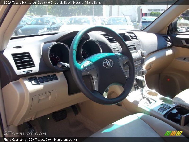 Sandy Beach Metallic / Sand Beige 2009 Toyota Highlander Sport 4WD