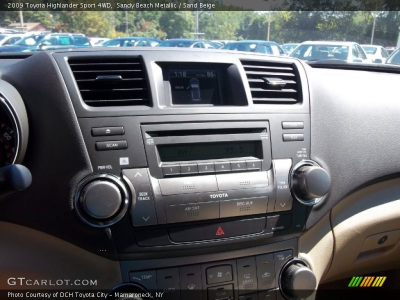 Sandy Beach Metallic / Sand Beige 2009 Toyota Highlander Sport 4WD