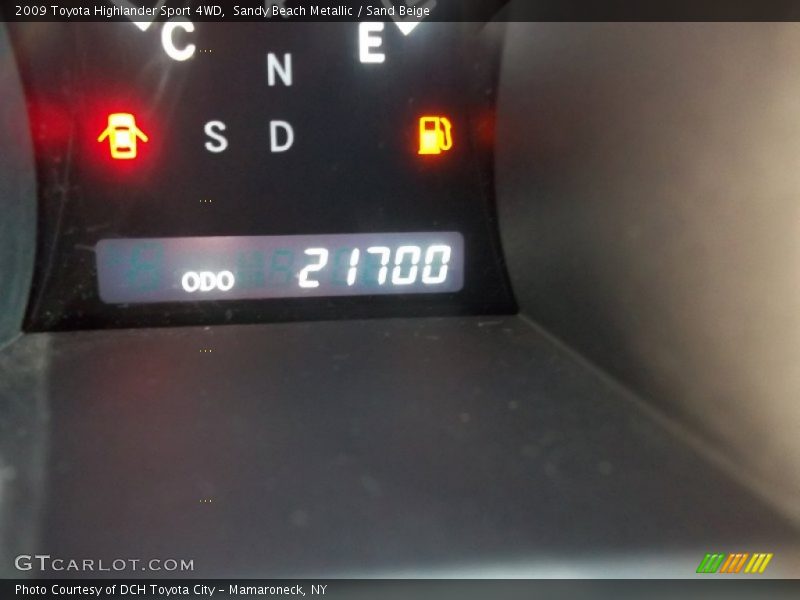 Sandy Beach Metallic / Sand Beige 2009 Toyota Highlander Sport 4WD