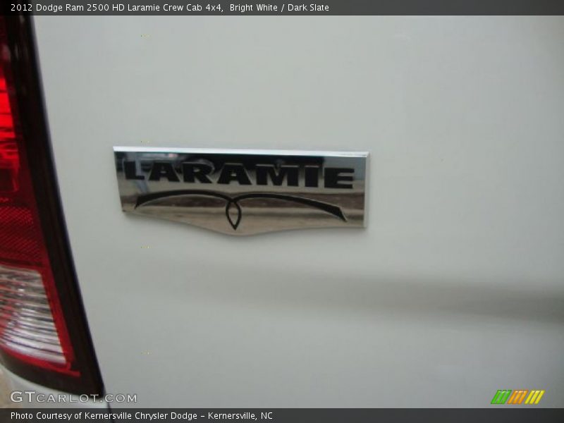 Bright White / Dark Slate 2012 Dodge Ram 2500 HD Laramie Crew Cab 4x4