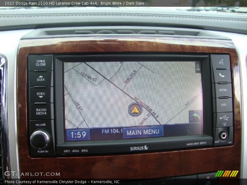 Bright White / Dark Slate 2012 Dodge Ram 2500 HD Laramie Crew Cab 4x4