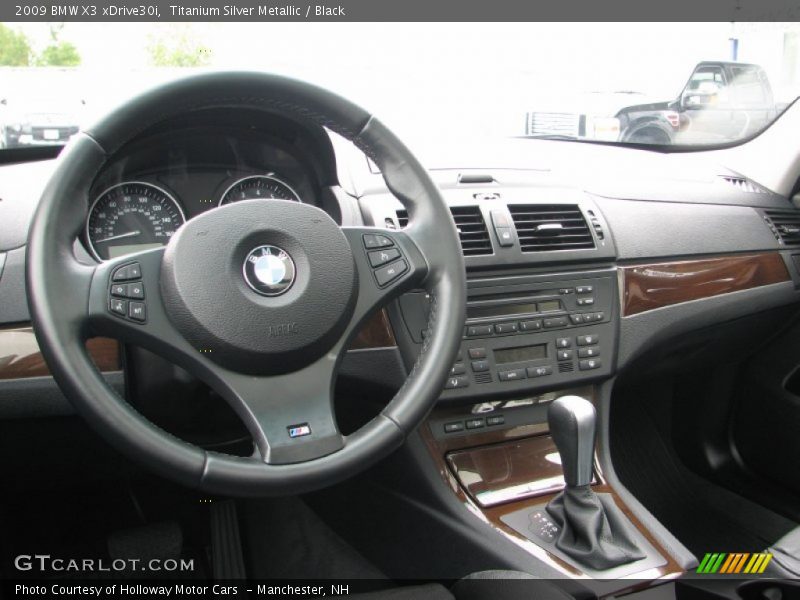 Titanium Silver Metallic / Black 2009 BMW X3 xDrive30i
