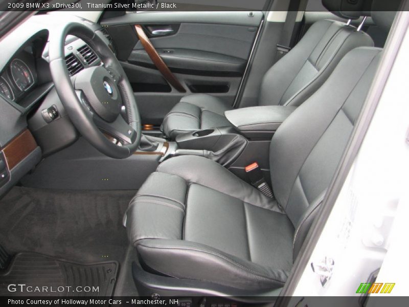Titanium Silver Metallic / Black 2009 BMW X3 xDrive30i