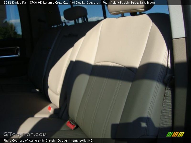 Sagebrush Pearl / Light Pebble Beige/Bark Brown 2012 Dodge Ram 3500 HD Laramie Crew Cab 4x4 Dually