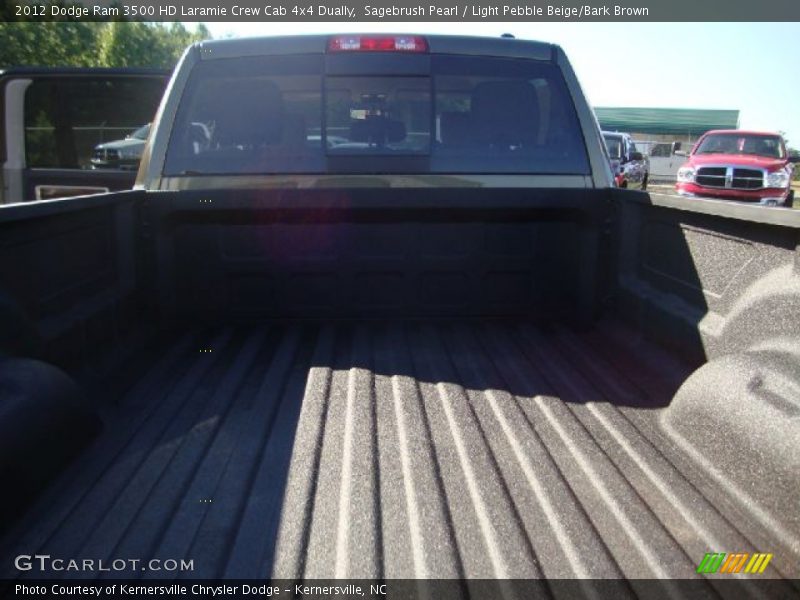 Sagebrush Pearl / Light Pebble Beige/Bark Brown 2012 Dodge Ram 3500 HD Laramie Crew Cab 4x4 Dually