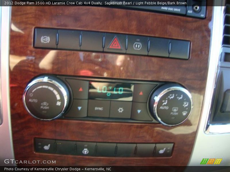 Sagebrush Pearl / Light Pebble Beige/Bark Brown 2012 Dodge Ram 3500 HD Laramie Crew Cab 4x4 Dually