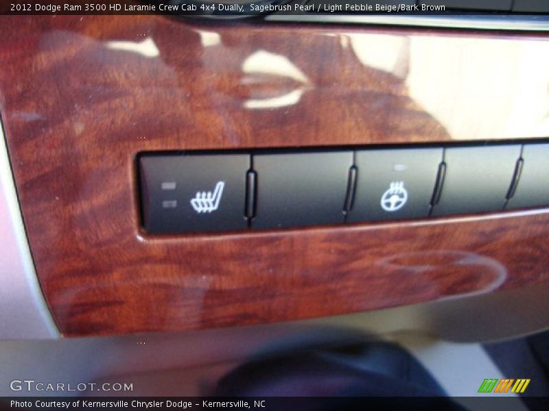 Sagebrush Pearl / Light Pebble Beige/Bark Brown 2012 Dodge Ram 3500 HD Laramie Crew Cab 4x4 Dually