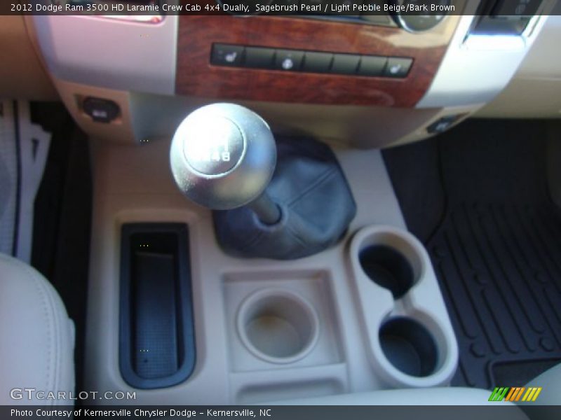 Sagebrush Pearl / Light Pebble Beige/Bark Brown 2012 Dodge Ram 3500 HD Laramie Crew Cab 4x4 Dually