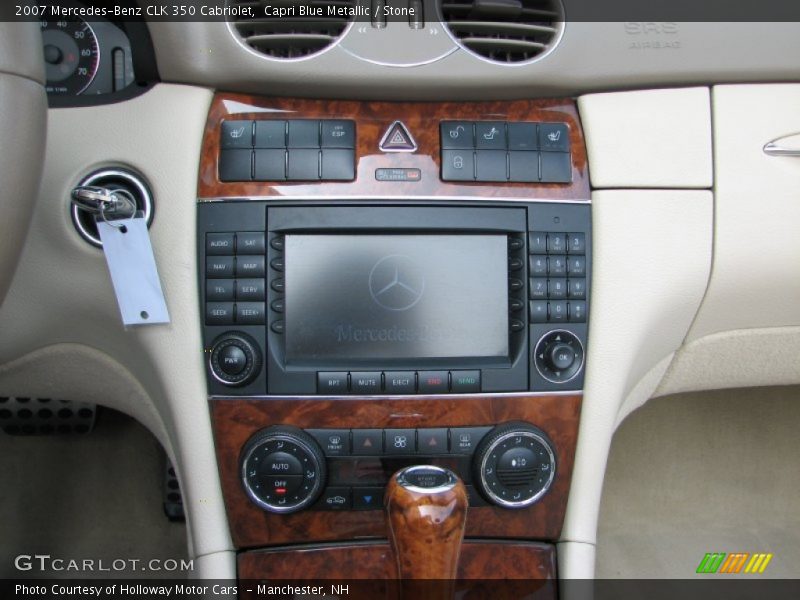 Capri Blue Metallic / Stone 2007 Mercedes-Benz CLK 350 Cabriolet