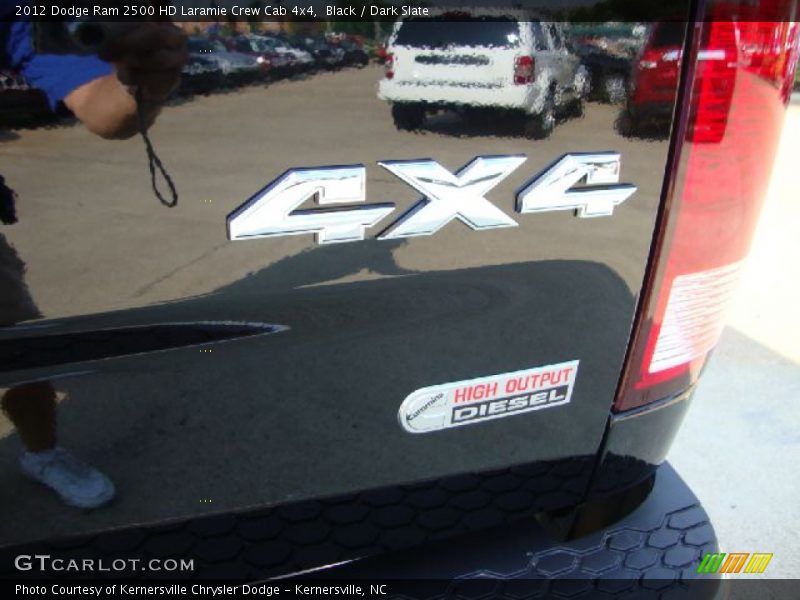 Black / Dark Slate 2012 Dodge Ram 2500 HD Laramie Crew Cab 4x4