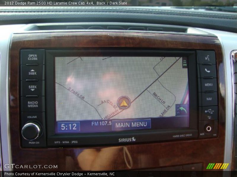 Black / Dark Slate 2012 Dodge Ram 2500 HD Laramie Crew Cab 4x4