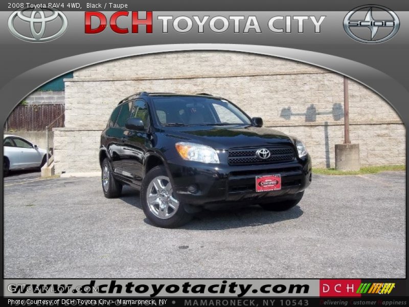 Black / Taupe 2008 Toyota RAV4 4WD