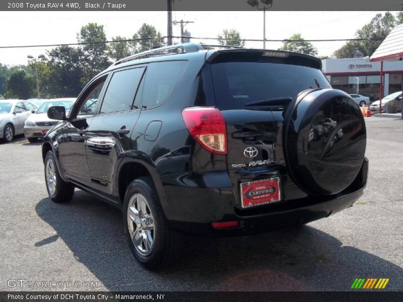 Black / Taupe 2008 Toyota RAV4 4WD