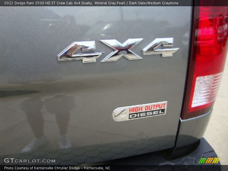 Mineral Gray Pearl / Dark Slate/Medium Graystone 2012 Dodge Ram 3500 HD ST Crew Cab 4x4 Dually