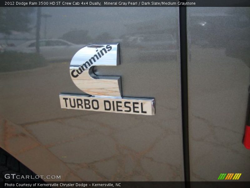 Mineral Gray Pearl / Dark Slate/Medium Graystone 2012 Dodge Ram 3500 HD ST Crew Cab 4x4 Dually