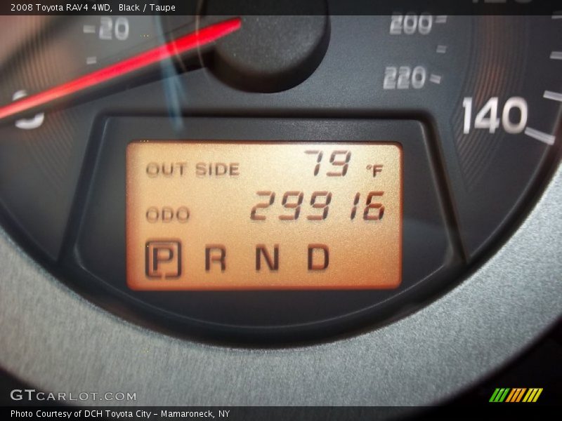 Black / Taupe 2008 Toyota RAV4 4WD