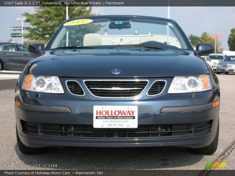Nocturne Blue Metallic / Parchment 2007 Saab 9-3 2.0T Convertible