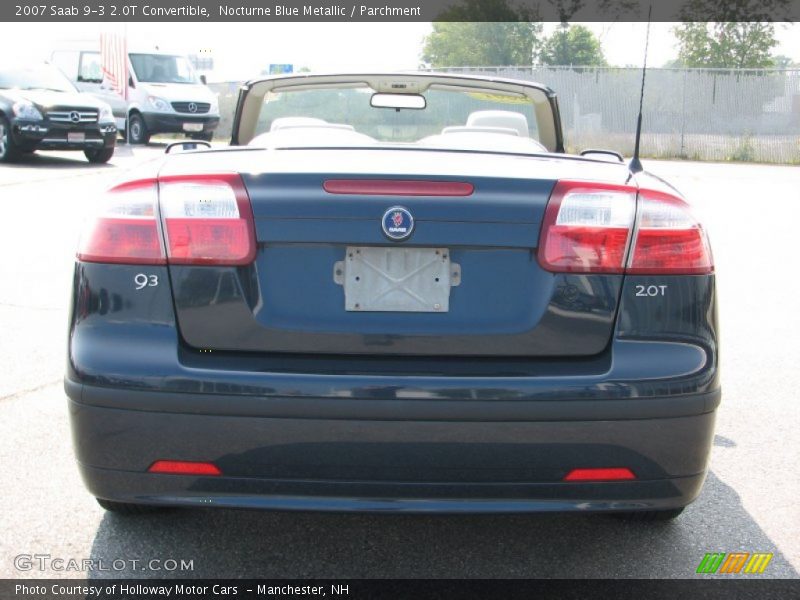 Nocturne Blue Metallic / Parchment 2007 Saab 9-3 2.0T Convertible