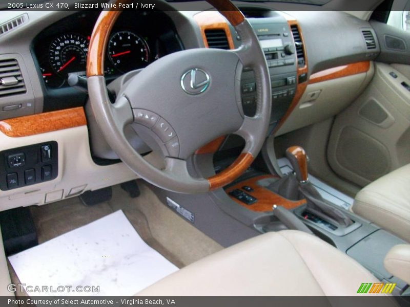 Blizzard White Pearl / Ivory 2005 Lexus GX 470