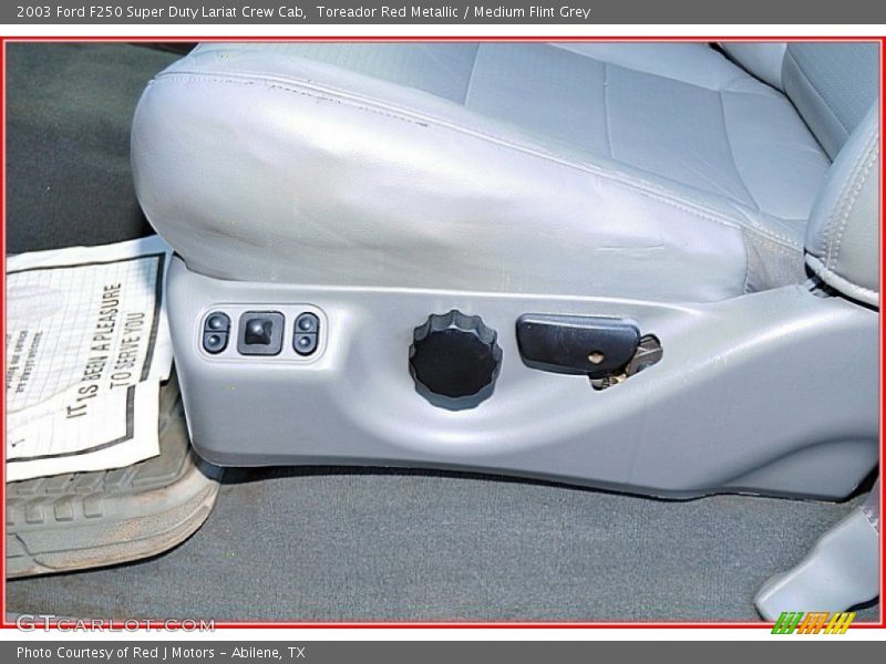 Toreador Red Metallic / Medium Flint Grey 2003 Ford F250 Super Duty Lariat Crew Cab