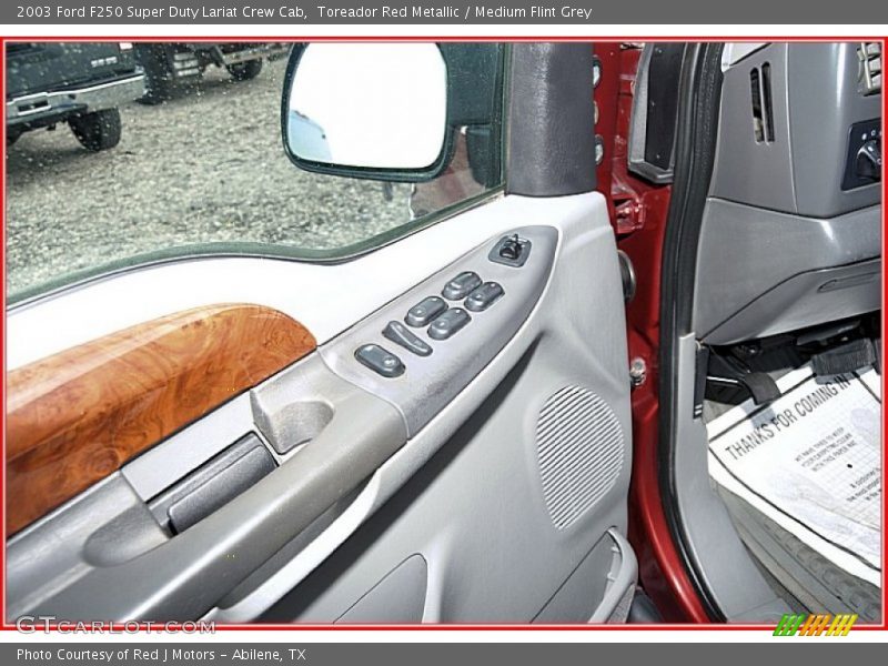 Toreador Red Metallic / Medium Flint Grey 2003 Ford F250 Super Duty Lariat Crew Cab