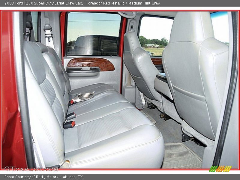 Toreador Red Metallic / Medium Flint Grey 2003 Ford F250 Super Duty Lariat Crew Cab