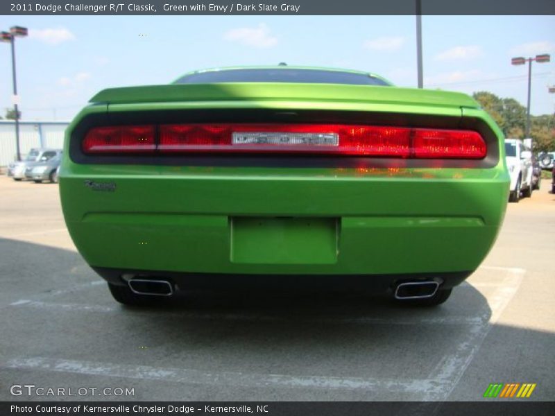 Green with Envy / Dark Slate Gray 2011 Dodge Challenger R/T Classic