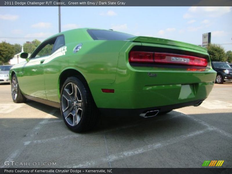 Green with Envy / Dark Slate Gray 2011 Dodge Challenger R/T Classic
