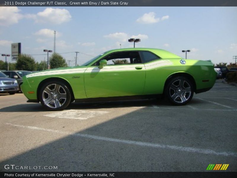 Green with Envy / Dark Slate Gray 2011 Dodge Challenger R/T Classic