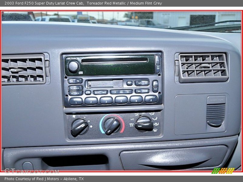 Toreador Red Metallic / Medium Flint Grey 2003 Ford F250 Super Duty Lariat Crew Cab