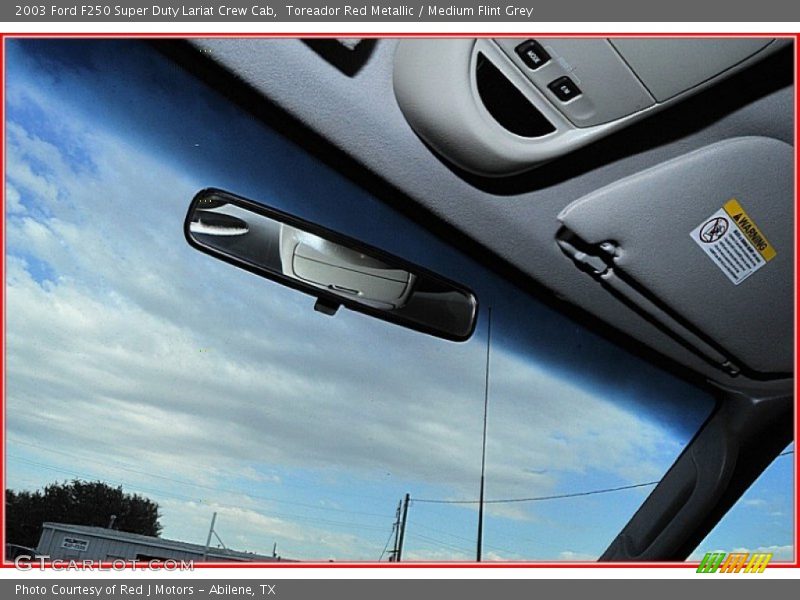 Toreador Red Metallic / Medium Flint Grey 2003 Ford F250 Super Duty Lariat Crew Cab