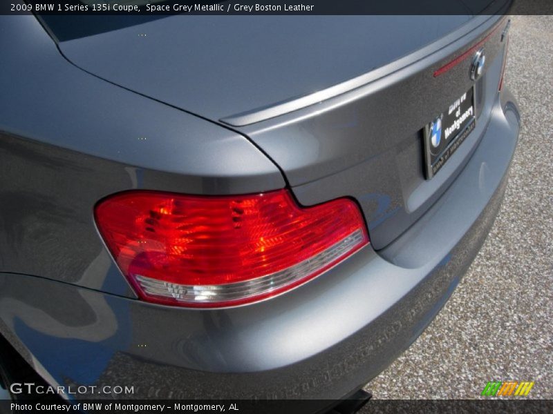 Space Grey Metallic / Grey Boston Leather 2009 BMW 1 Series 135i Coupe
