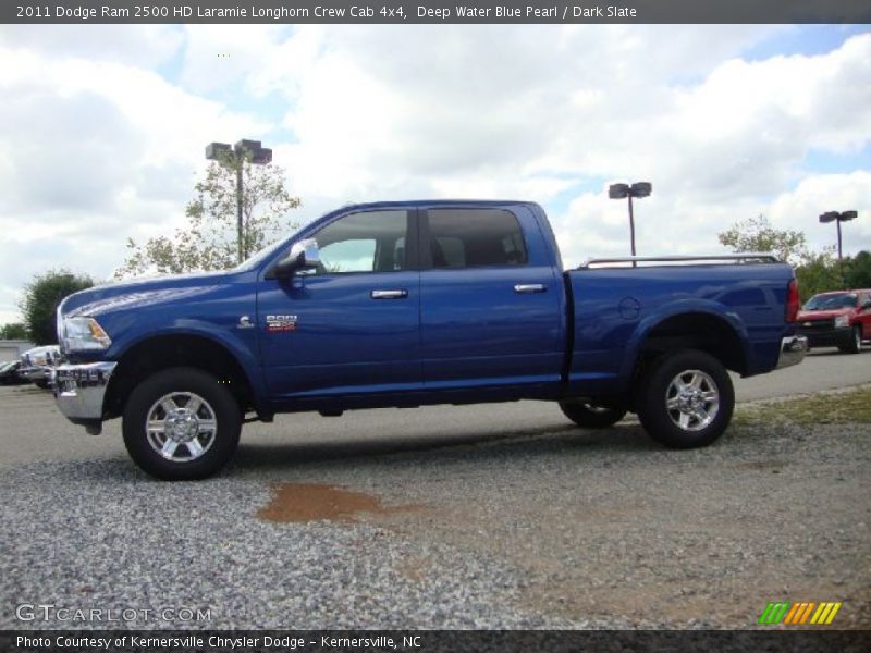 Deep Water Blue Pearl / Dark Slate 2011 Dodge Ram 2500 HD Laramie Longhorn Crew Cab 4x4