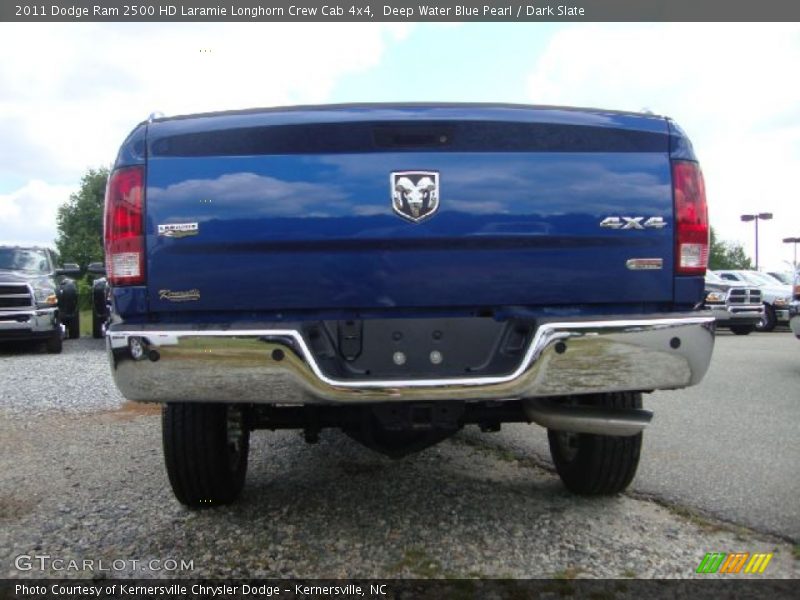 Deep Water Blue Pearl / Dark Slate 2011 Dodge Ram 2500 HD Laramie Longhorn Crew Cab 4x4